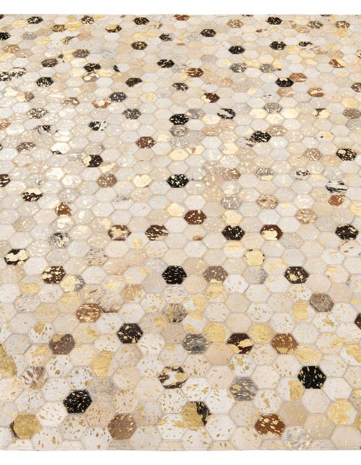 Detail image of  5' x 8' Cowhide Leather Rug