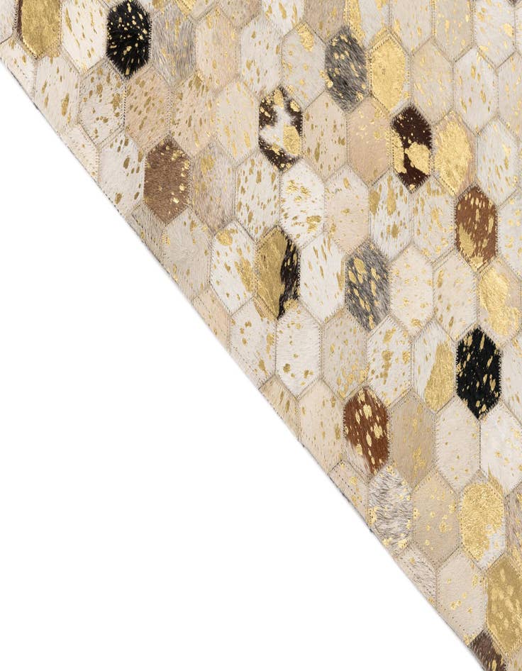 Detail image of  5' x 8' Cowhide Leather Rug