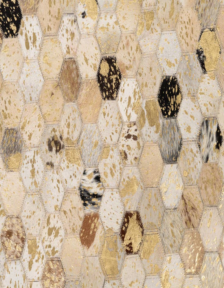 Detail image of  5' x 8' Cowhide Leather Rug