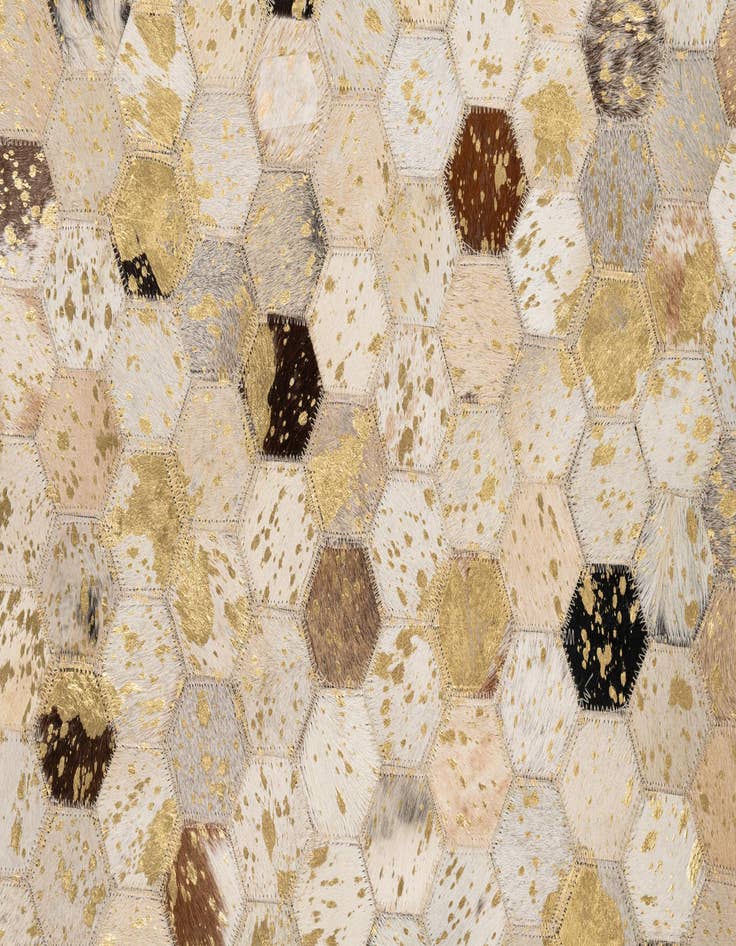 Detail image of  5' x 8' Cowhide Leather Rug