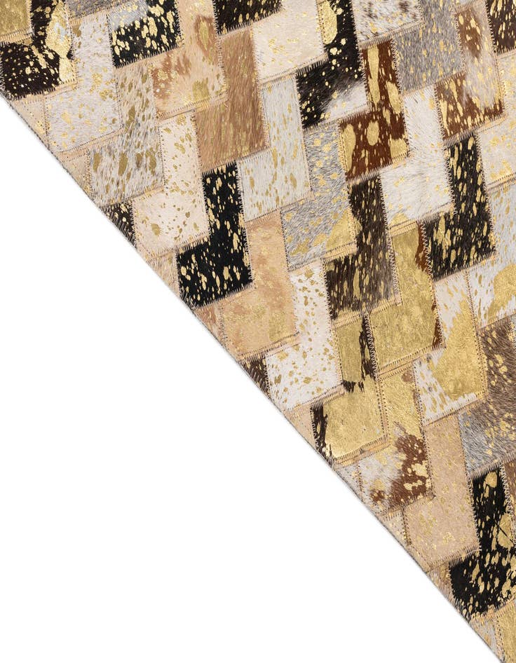 Detail image of  5' x 8' Cowhide Leather Rug