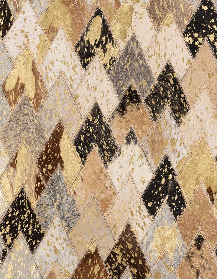 Detail image of  5' x 8' Cowhide Leather Rug