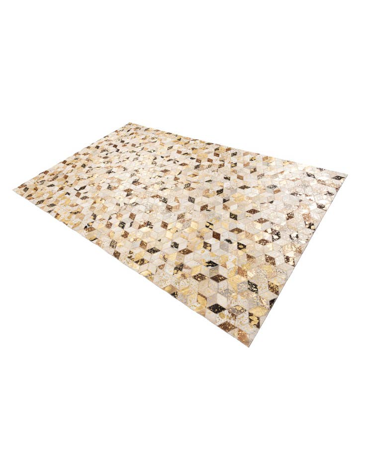 Detail image of  5' x 7' 10 Cowhide Leather Rug