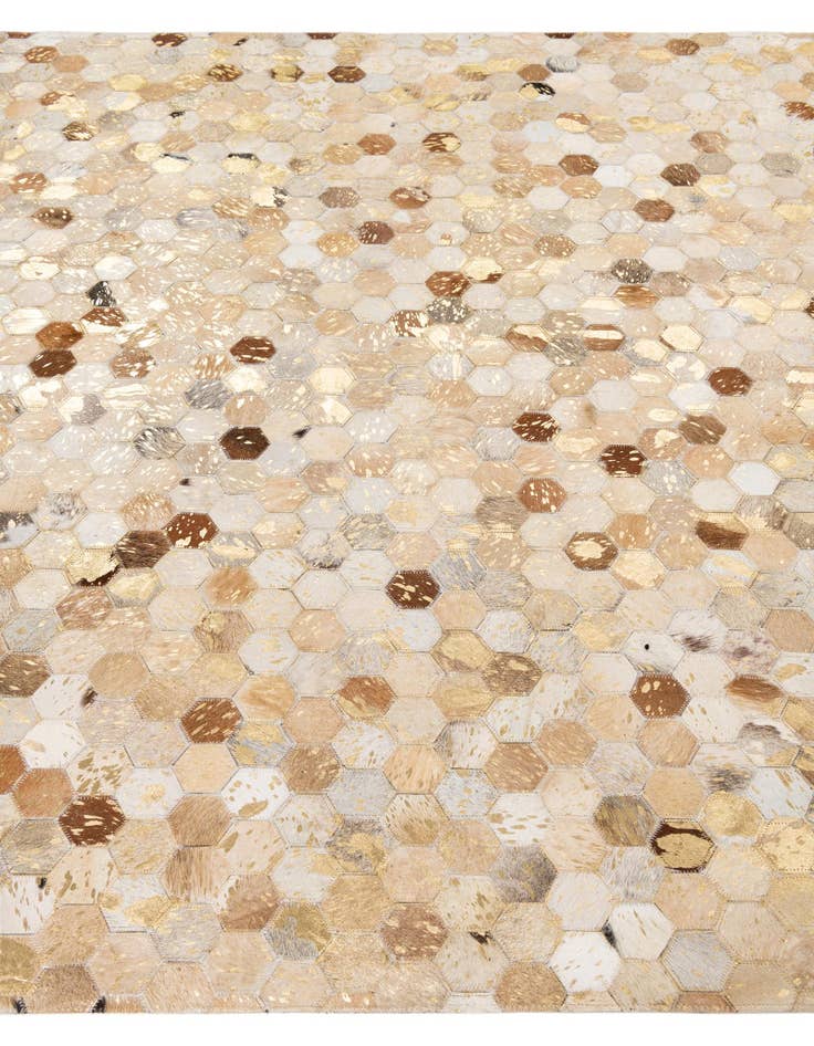 Detail image of  5' x 8' Cowhide Leather Rug