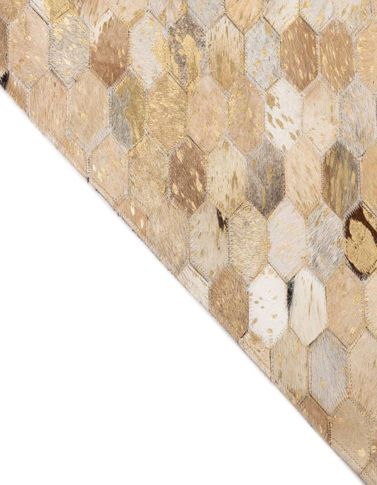 Detail image of  5' x 8' Cowhide Leather Rug