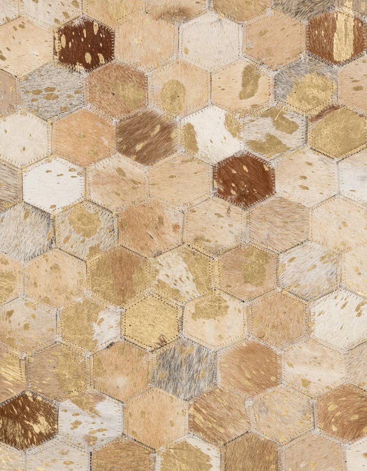 Detail image of  5' x 8' Cowhide Leather Rug