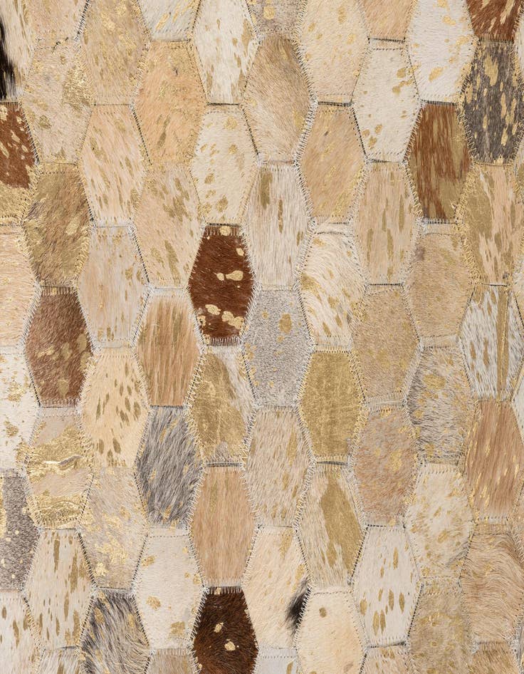 Detail image of  5' x 8' Cowhide Leather Rug