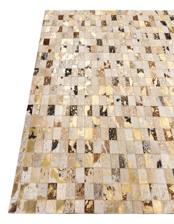 Detail image of  5' x 8' Cowhide Leather Rug