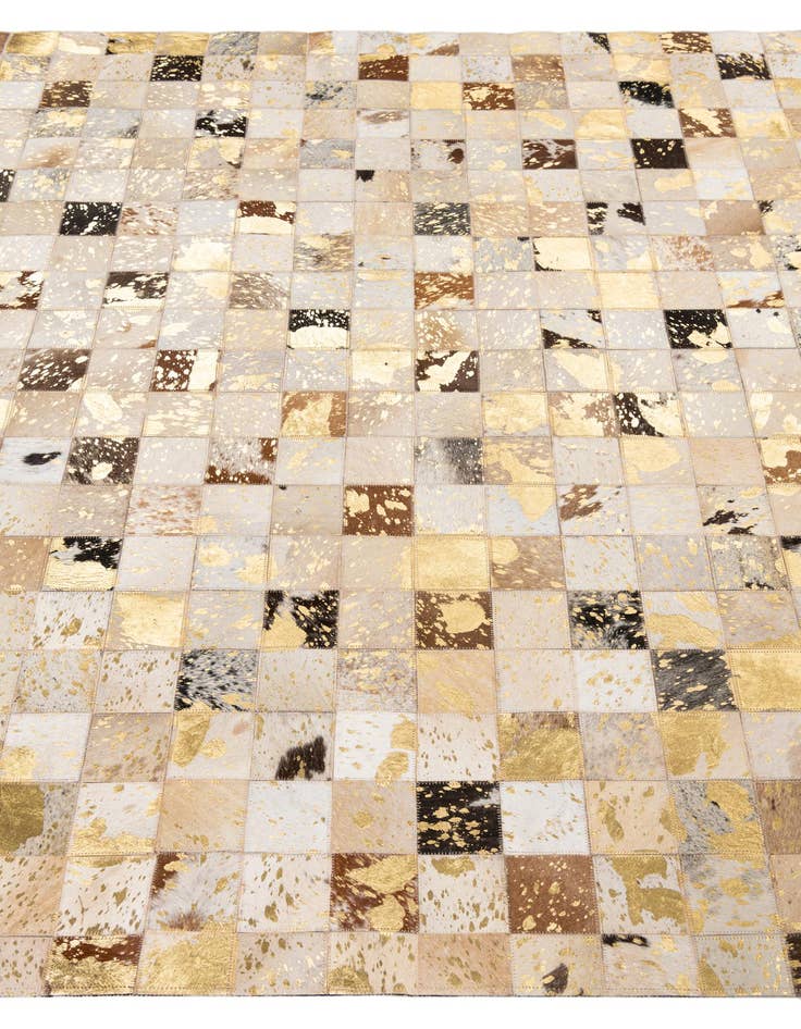 Detail image of  5' x 8' Cowhide Leather Rug