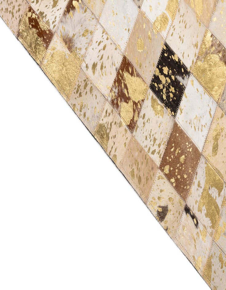 Detail image of  5' x 8' Cowhide Leather Rug