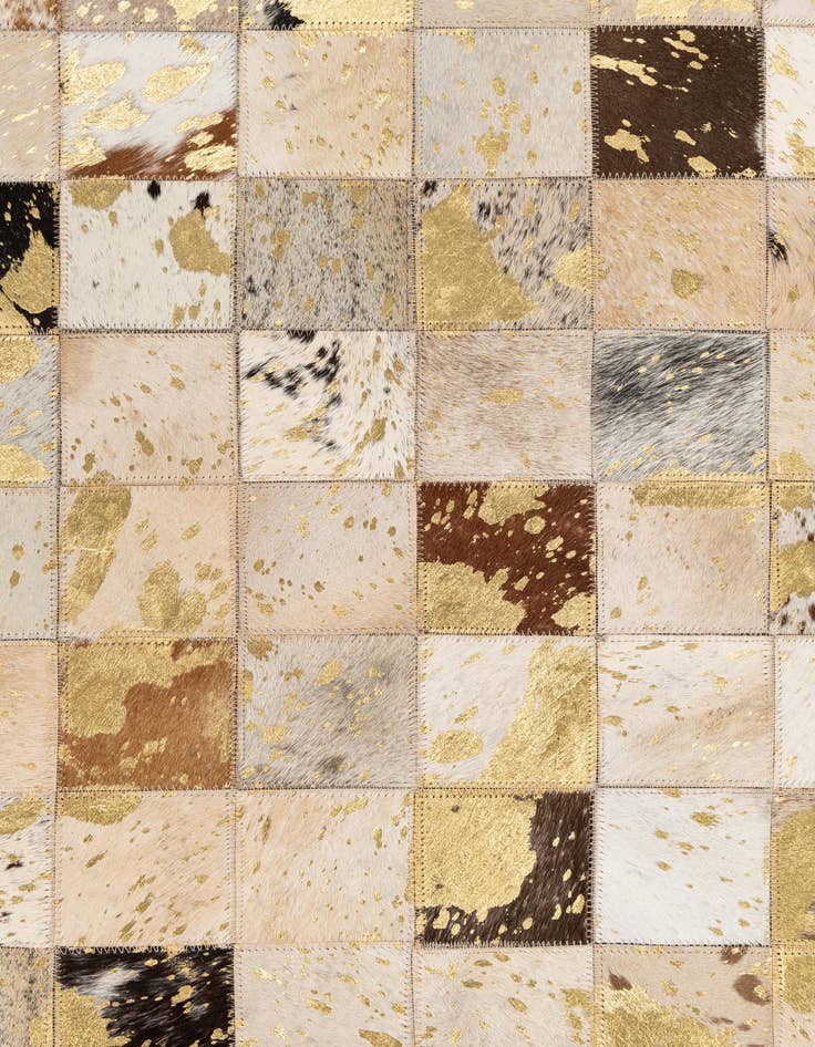 Detail image of  5' x 8' Cowhide Leather Rug