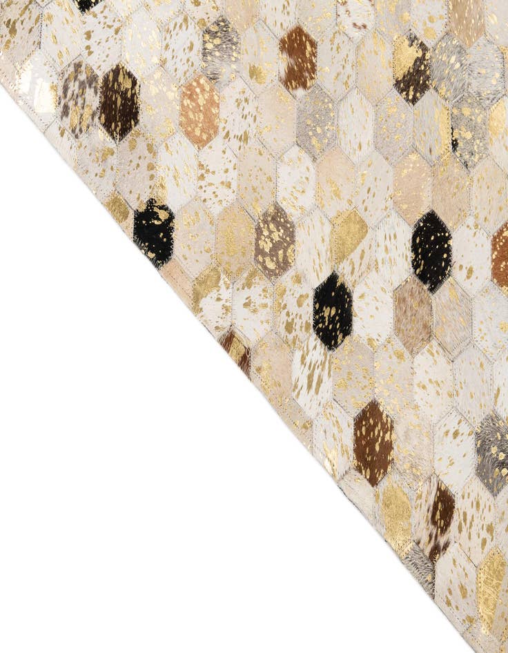 Detail image of  5' x 8' Cowhide Leather Rug