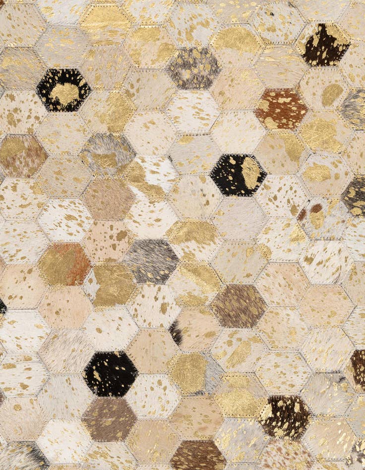 Detail image of  5' x 8' Cowhide Leather Rug