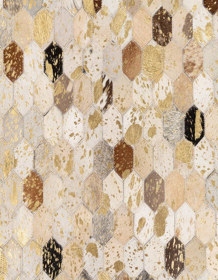 Detail image of  5' x 8' Cowhide Leather Rug