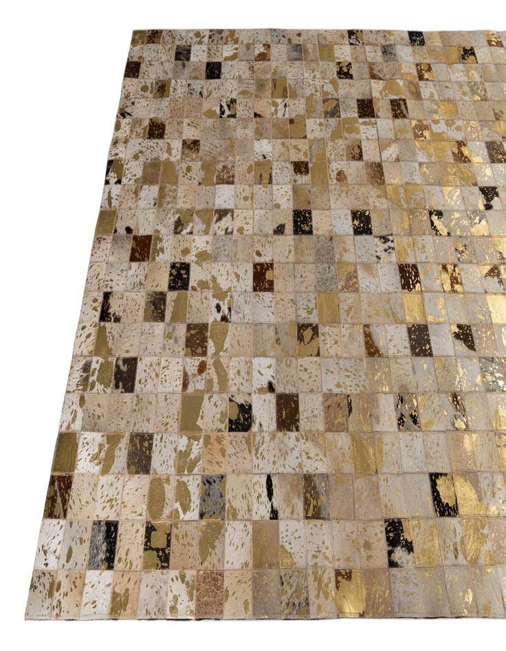 Detail image of  5' x 8' Cowhide Leather Rug