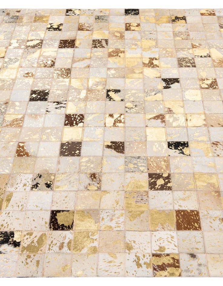 Detail image of  5' x 8' Cowhide Leather Rug