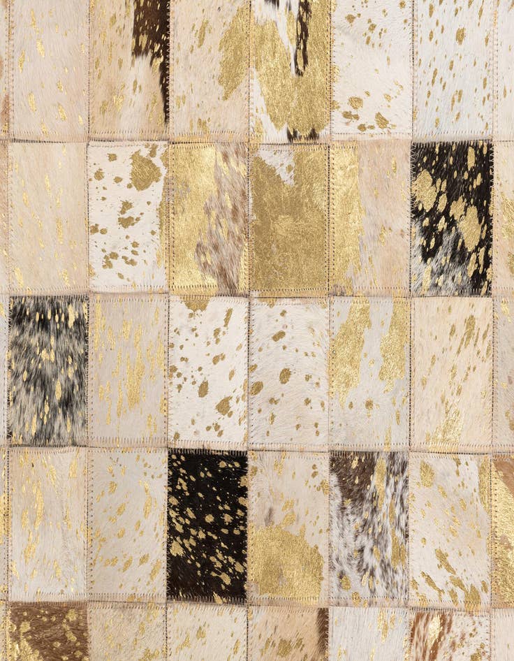 Detail image of  5' x 8' Cowhide Leather Rug