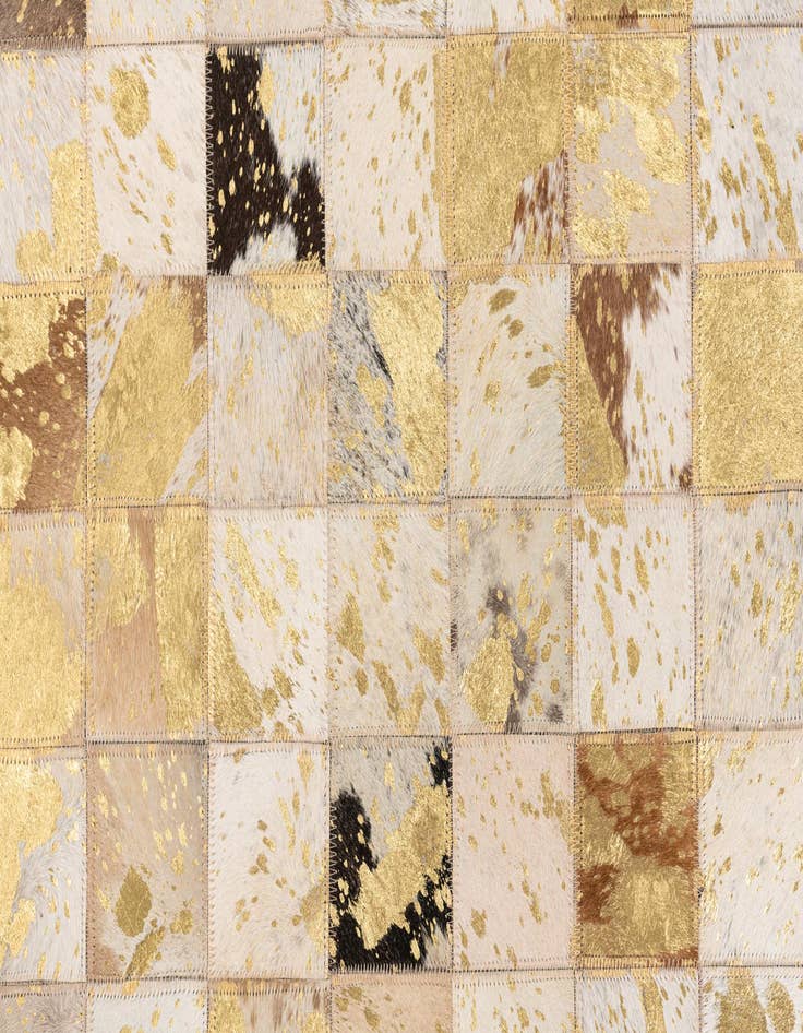 Detail image of  5' x 8' Cowhide Leather Rug