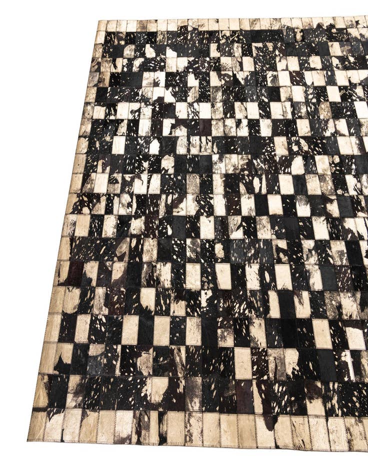 Detail image of  5' x 8' 1 Cowhide Leather Rug