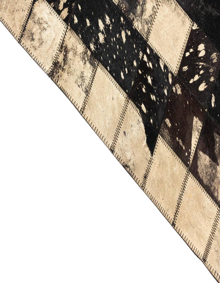 Detail image of  5' x 8' 1 Cowhide Leather Rug