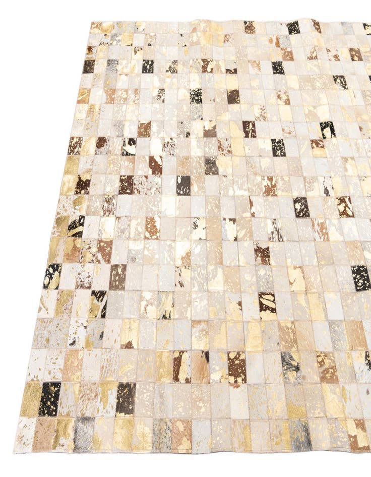 Detail image of  5' x 8' 1 Cowhide Leather Rug