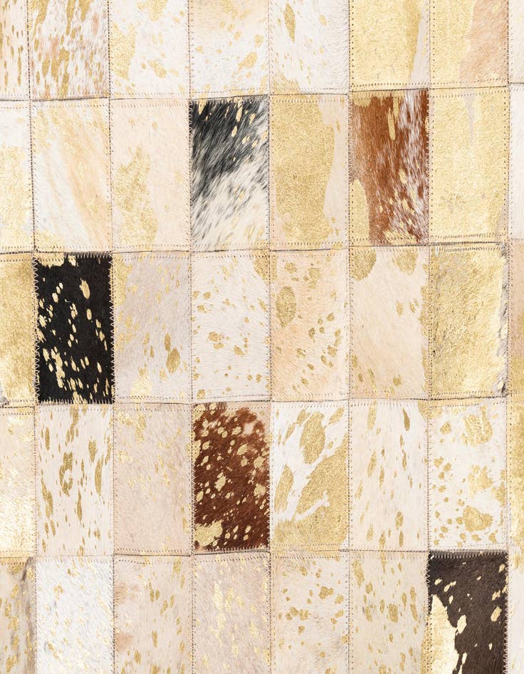 Detail image of  5' x 8' 1 Cowhide Leather Rug