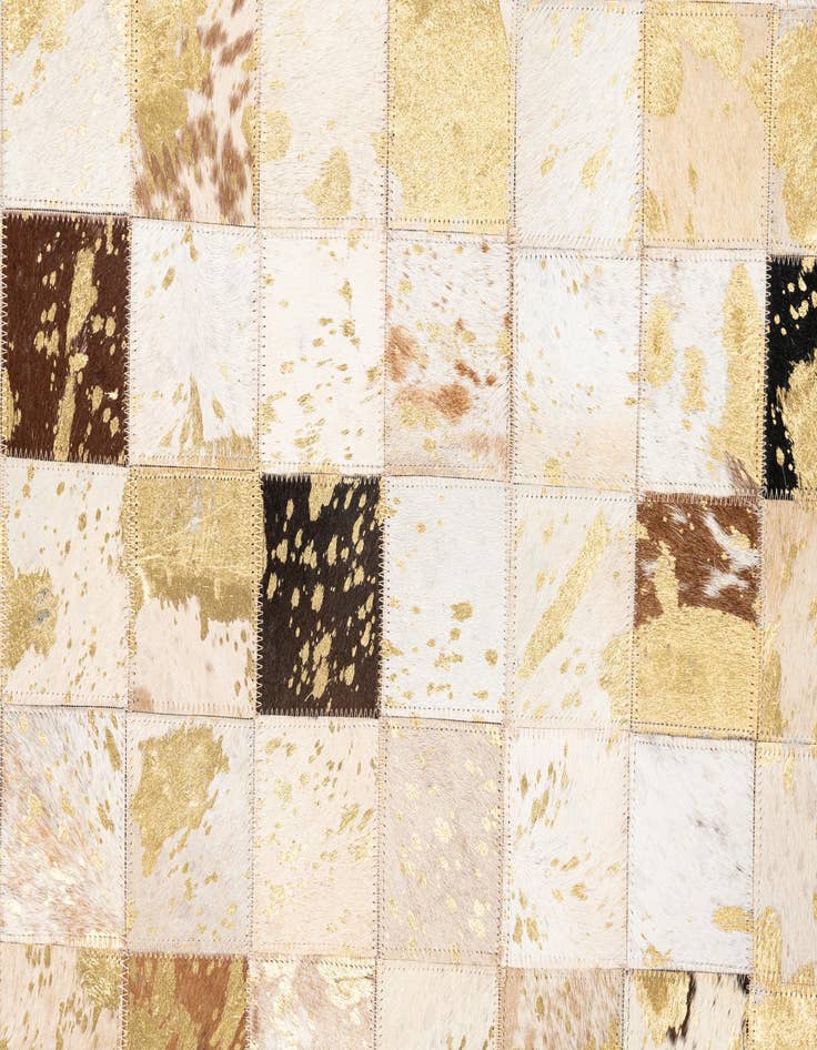 Detail image of  5' x 8' 1 Cowhide Leather Rug