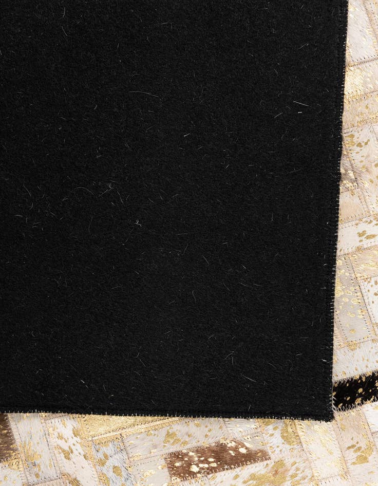 Detail image of  4' 10 x 7' 10 Cowhide Leather Rug