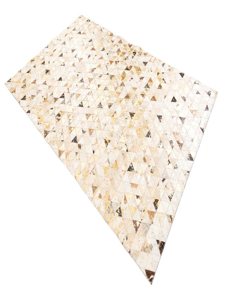 Detail image of  4' 10 x 7' 10 Cowhide Leather Rug