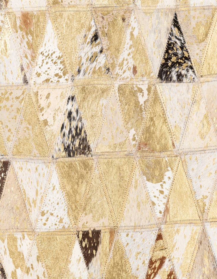 Detail image of  4' 10 x 7' 10 Cowhide Leather Rug