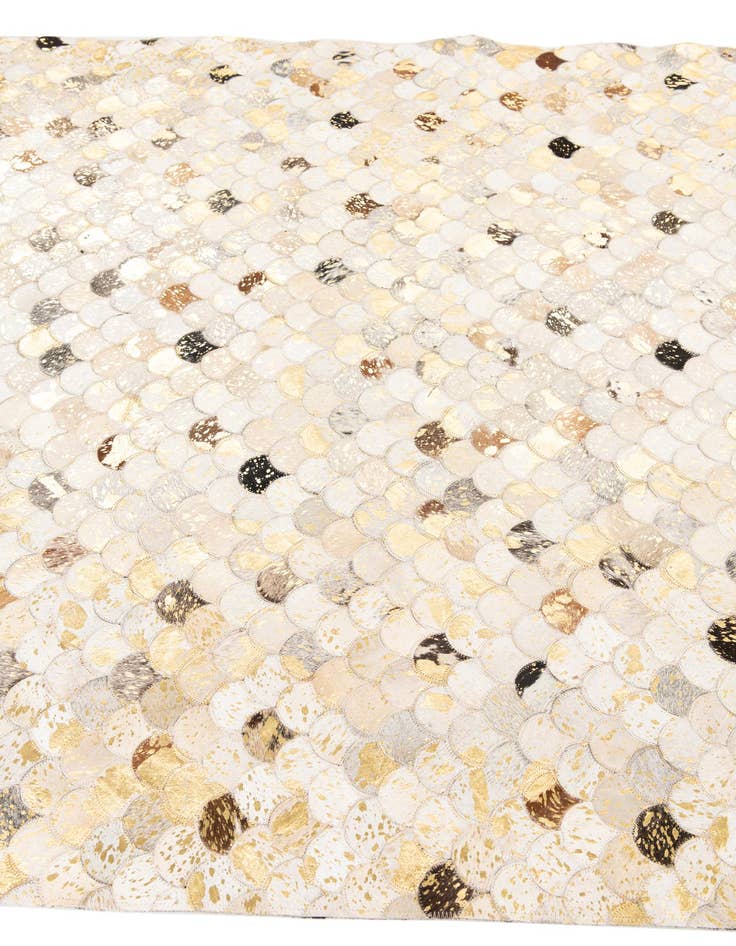 Detail image of  5' x 8' 1 Cowhide Leather Rug