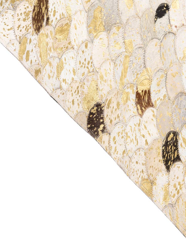 Detail image of  5' x 8' 1 Cowhide Leather Rug