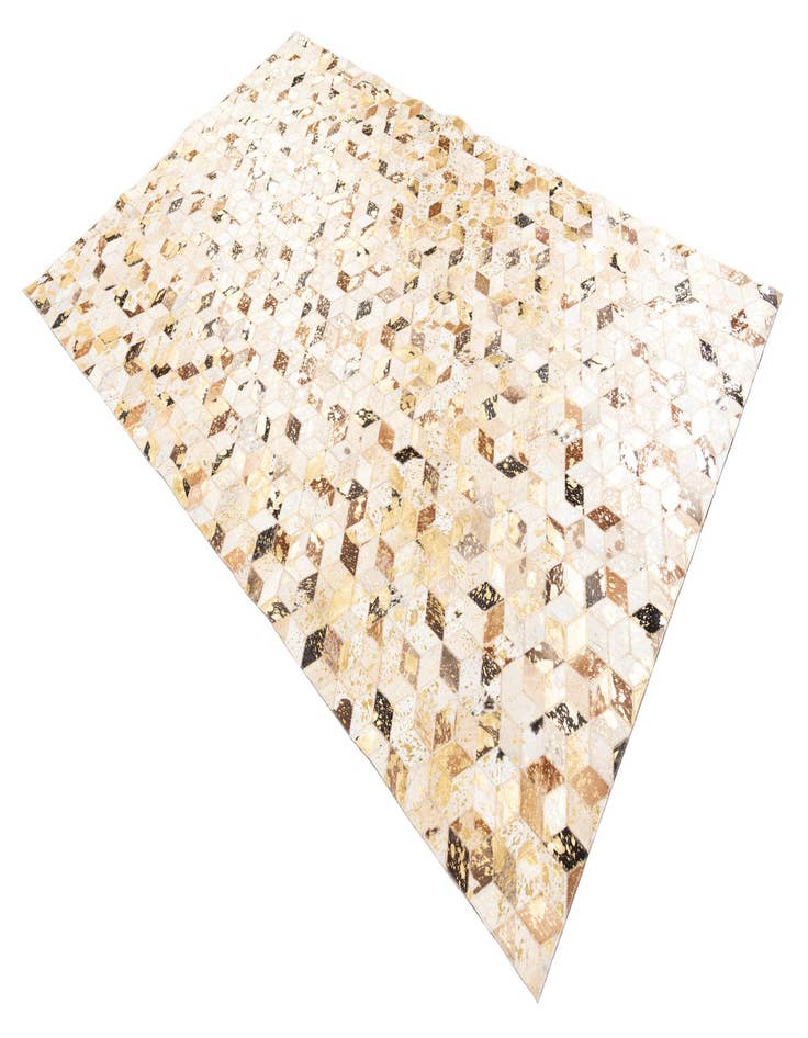 Detail image of  5' x 7' 10 Cowhide Leather Rug