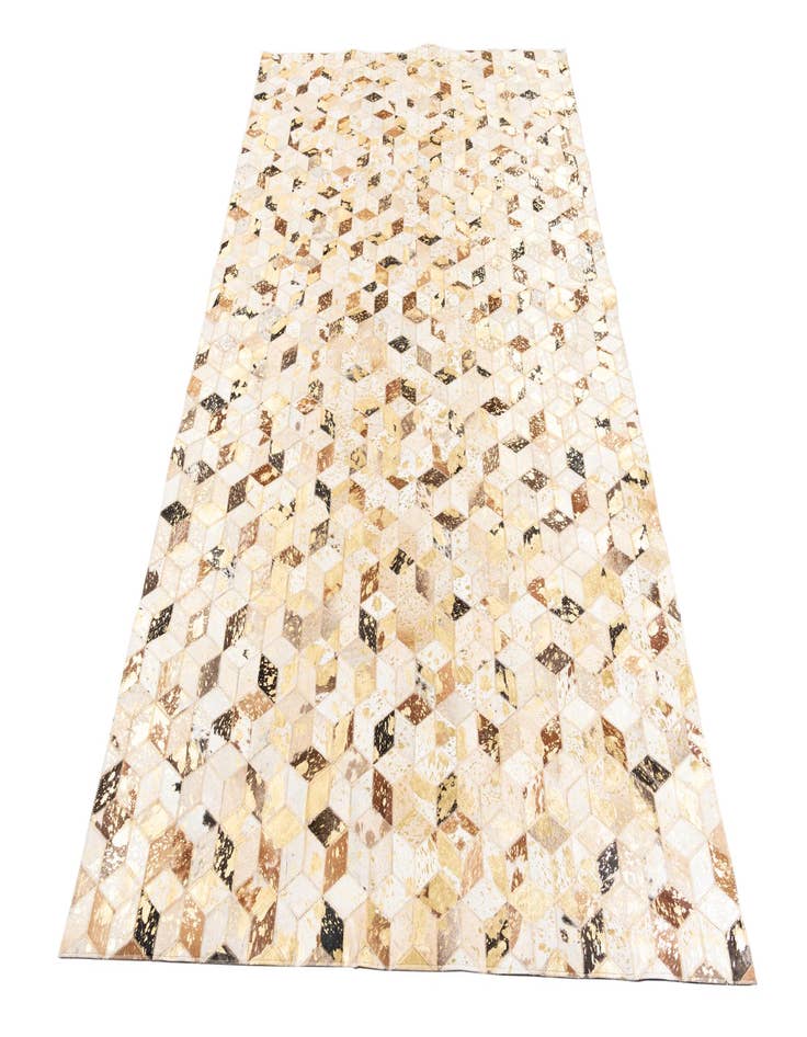 Detail image of  5' x 7' 10 Cowhide Leather Rug