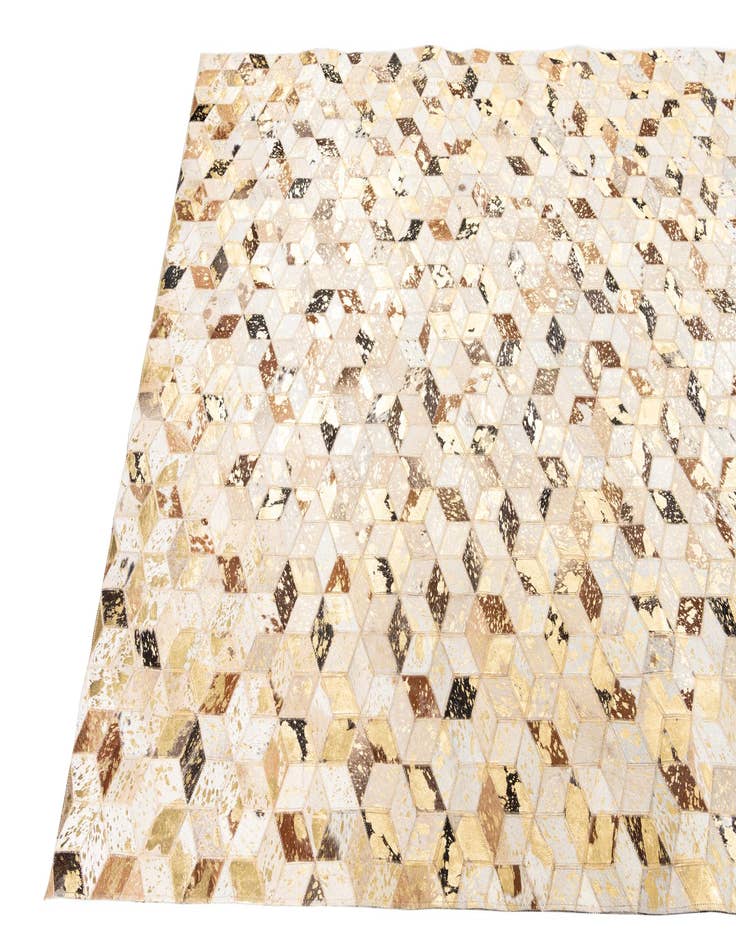 Detail image of  5' x 7' 10 Cowhide Leather Rug