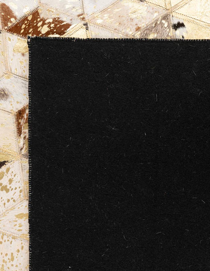 Detail image of  5' x 7' 10 Cowhide Leather Rug