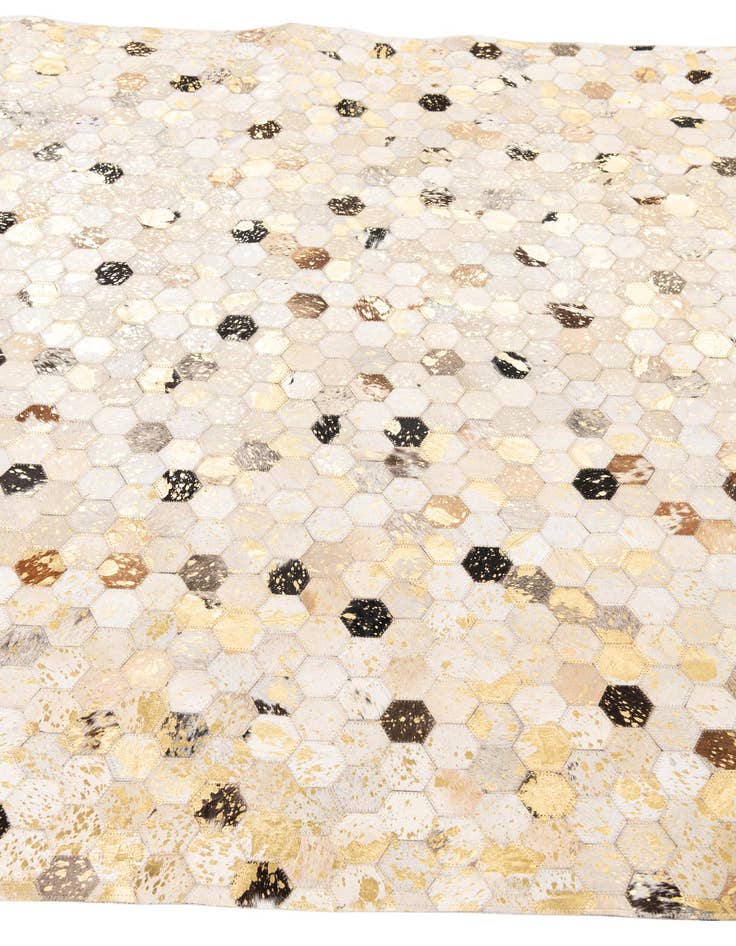 Detail image of  5' x 8' 1 Cowhide Leather Rug