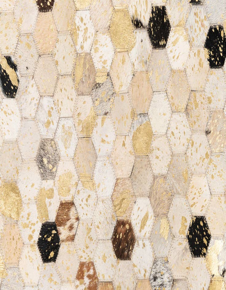 Detail image of  5' x 8' 1 Cowhide Leather Rug