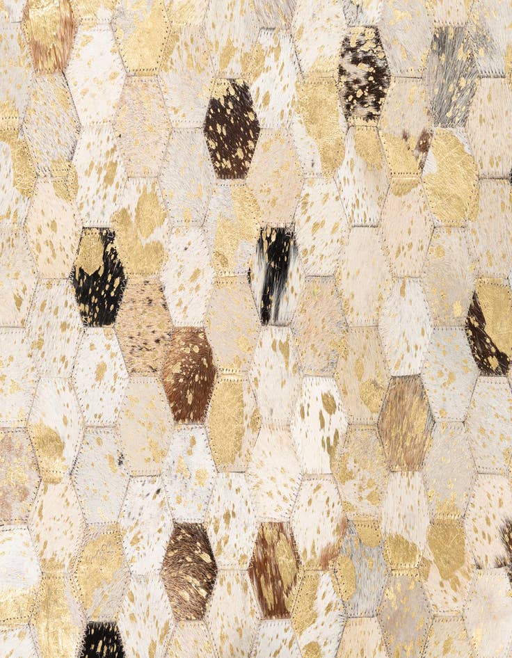 Detail image of  5' x 8' 1 Cowhide Leather Rug