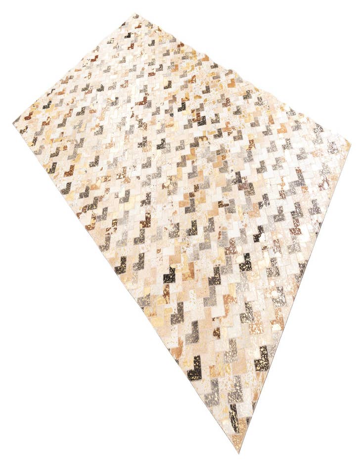 Detail image of  5' x 7' 10 Cowhide Leather Rug