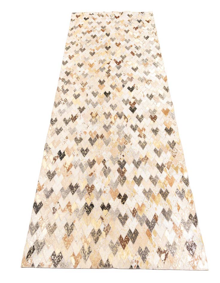 Detail image of  5' x 7' 10 Cowhide Leather Rug