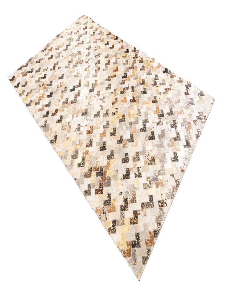 Detail image of  5' x 8' 1 Cowhide Leather Rug