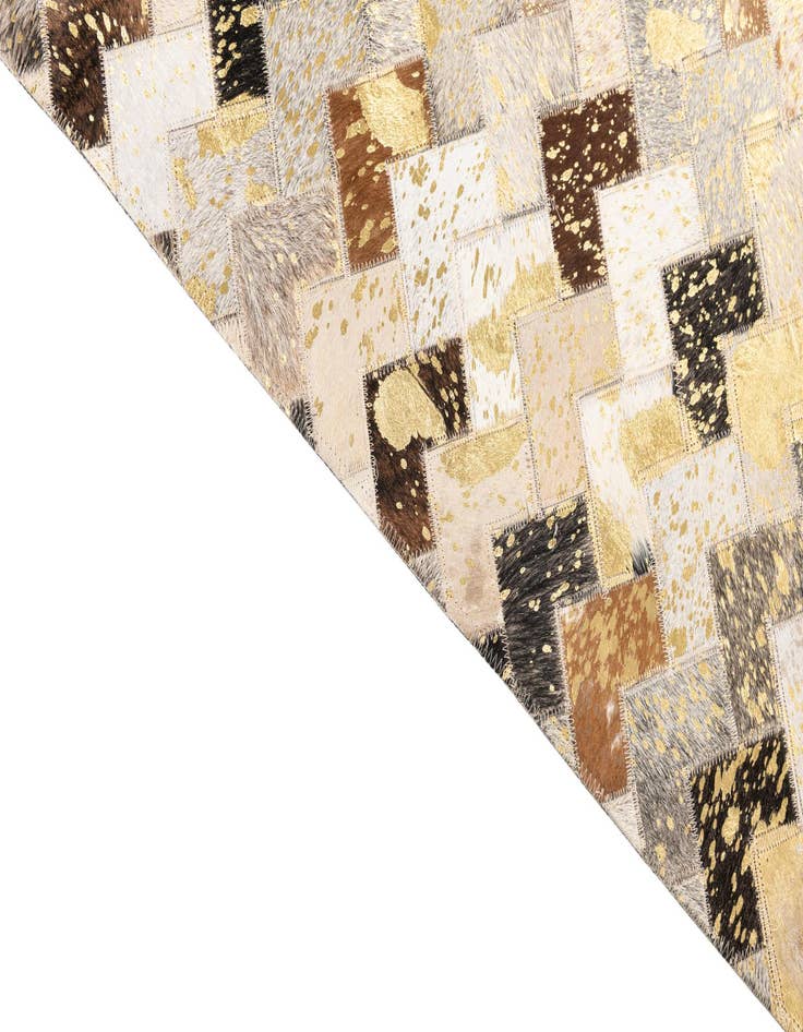 Detail image of  5' x 8' 1 Cowhide Leather Rug