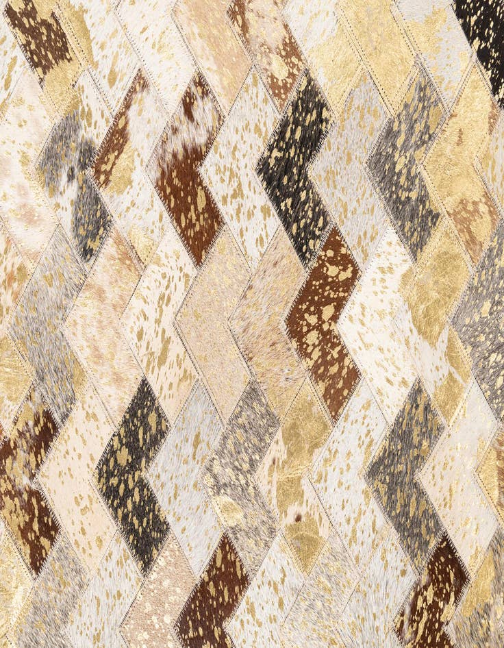 Detail image of  5' x 8' 1 Cowhide Leather Rug