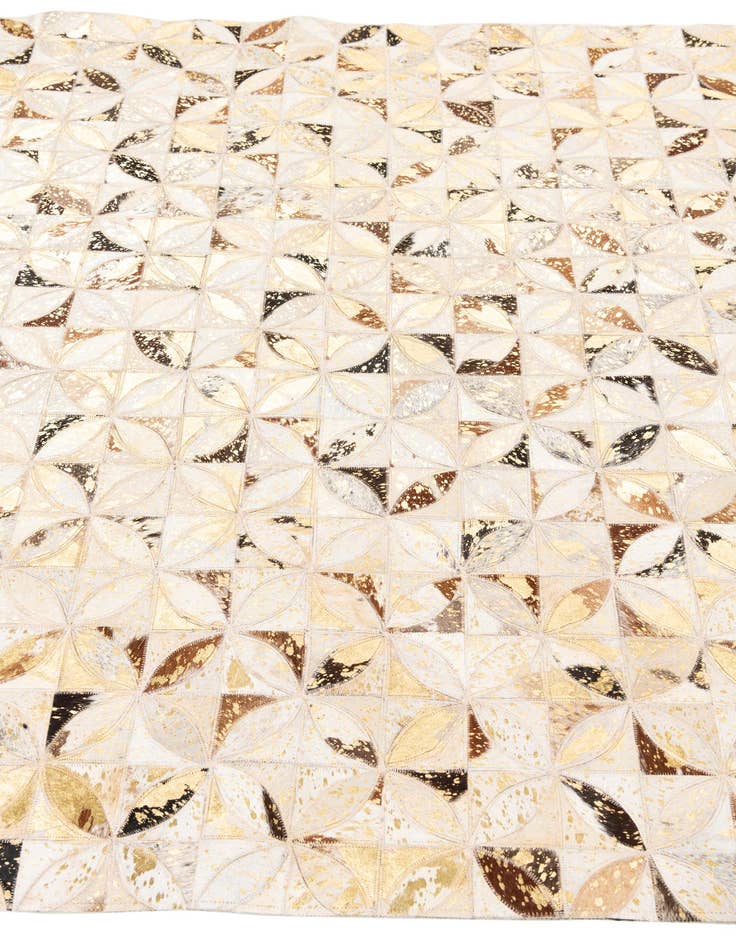 Detail image of  5' x 8' Cowhide Leather Rug