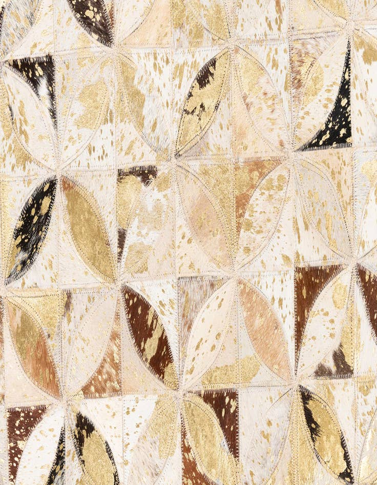 Detail image of  5' x 8' Cowhide Leather Rug