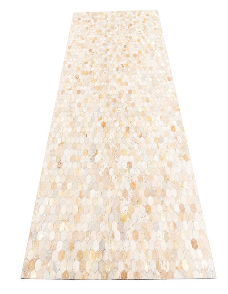 Detail image of  5' 1 x 8' Cowhide Leather Rug