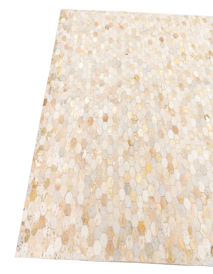 Detail image of  5' 1 x 8' Cowhide Leather Rug