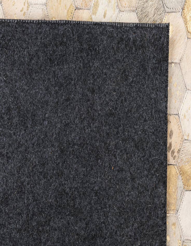 Detail image of  5' 1 x 8' Cowhide Leather Rug