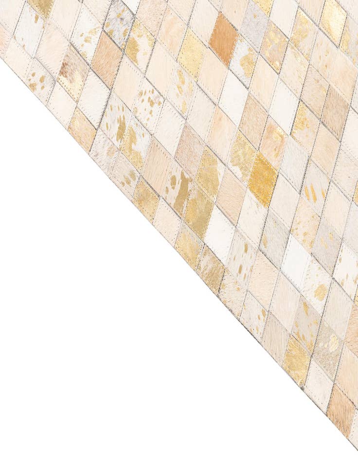 Detail image of  5' x 8' 1 Cowhide Leather Rug